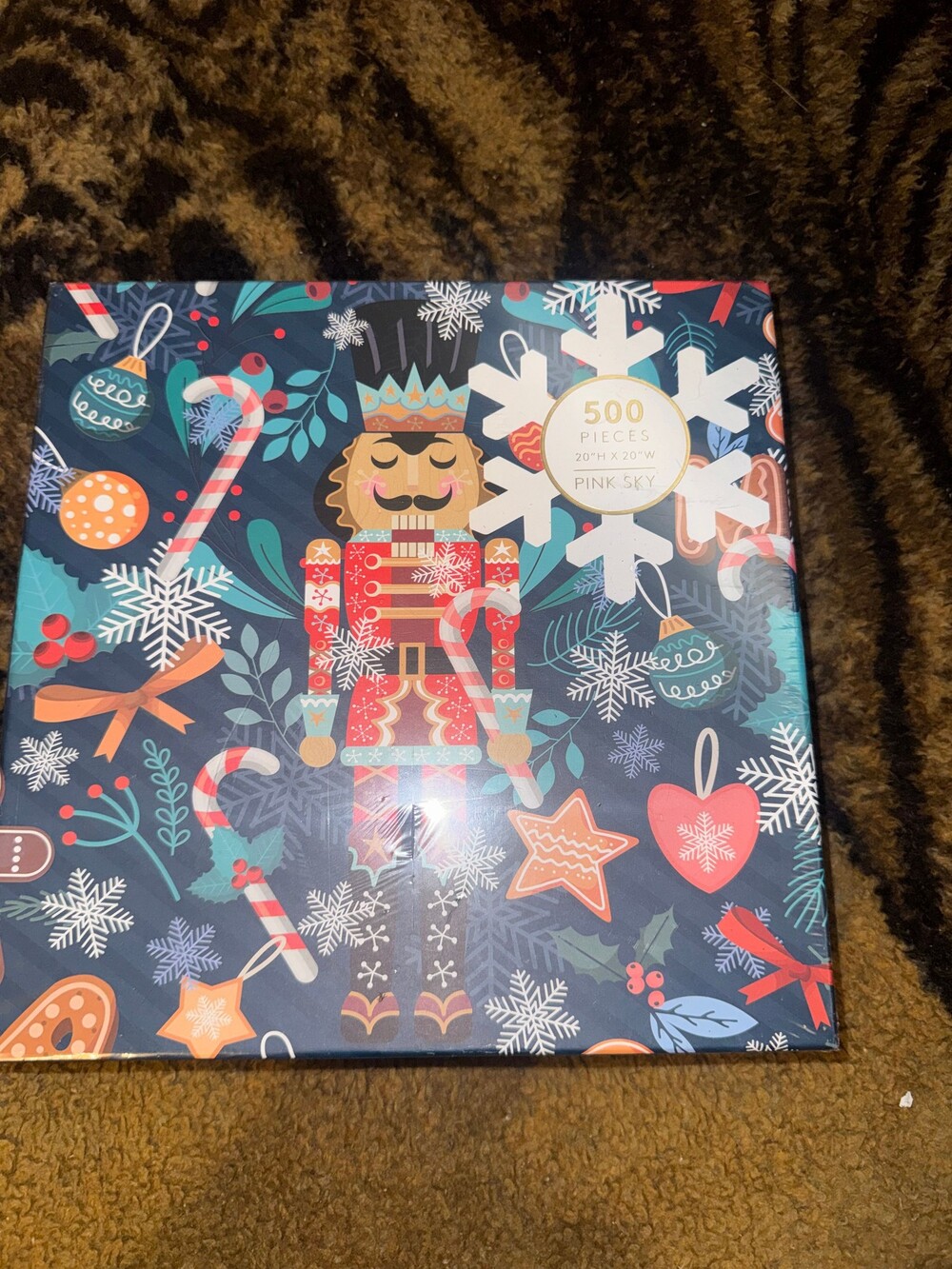 Pink Sky Nutcracker Suite 500 Piece Puzzle 20" x 20" Blue